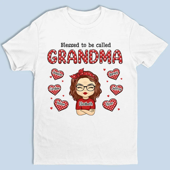 Call Me Blessed Grandma - Family Personalized Custom Unisex T-shirt, Hoodie, Sweatshirt - Mother's Day, Birthday Gift For Grandma