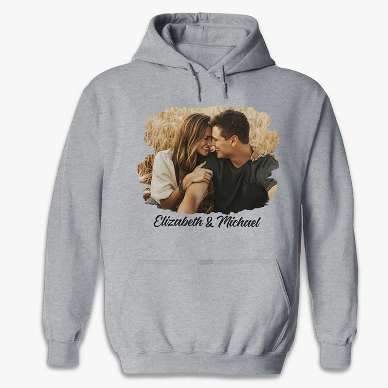 Custom Photo The Beginning Of Forever - Couple Personalized Custom Unisex T-shirt, Hoodie, Sweatshirt - Gift For Husband Wife, Anniversary