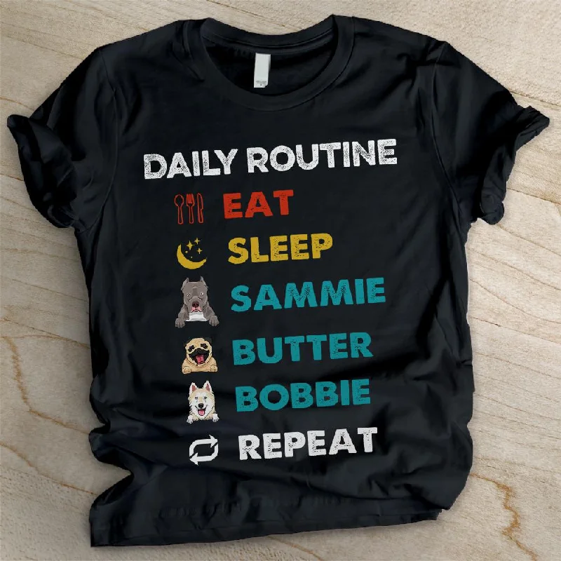 Daily Routine - Personalized Custom Unisex T-shirt