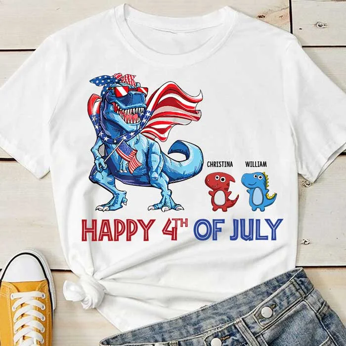 Happy 4th Of July  - Gift For 4th Of July - Personalized Unisex T-Shirt