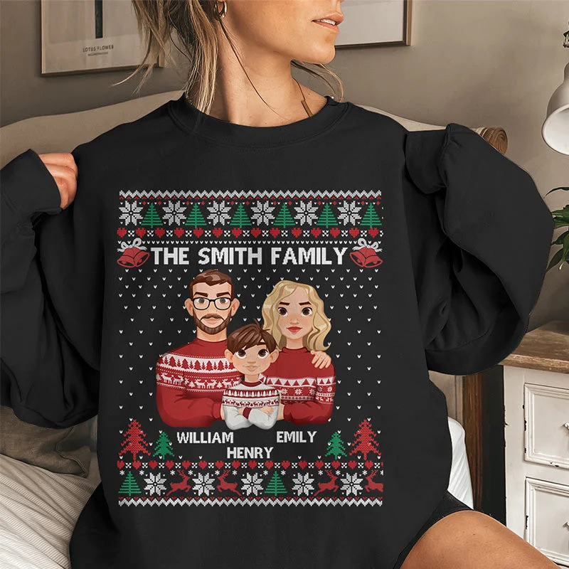 It's The Most Beautiful Time Of The Year - Family Personalized Custom Unisex T-shirt, Hoodie, Sweatshirt - Christmas Gift For Family Members