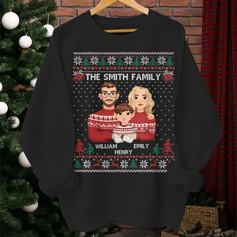 It's The Most Beautiful Time Of The Year - Family Personalized Custom Unisex T-shirt, Hoodie, Sweatshirt - Christmas Gift For Family Members