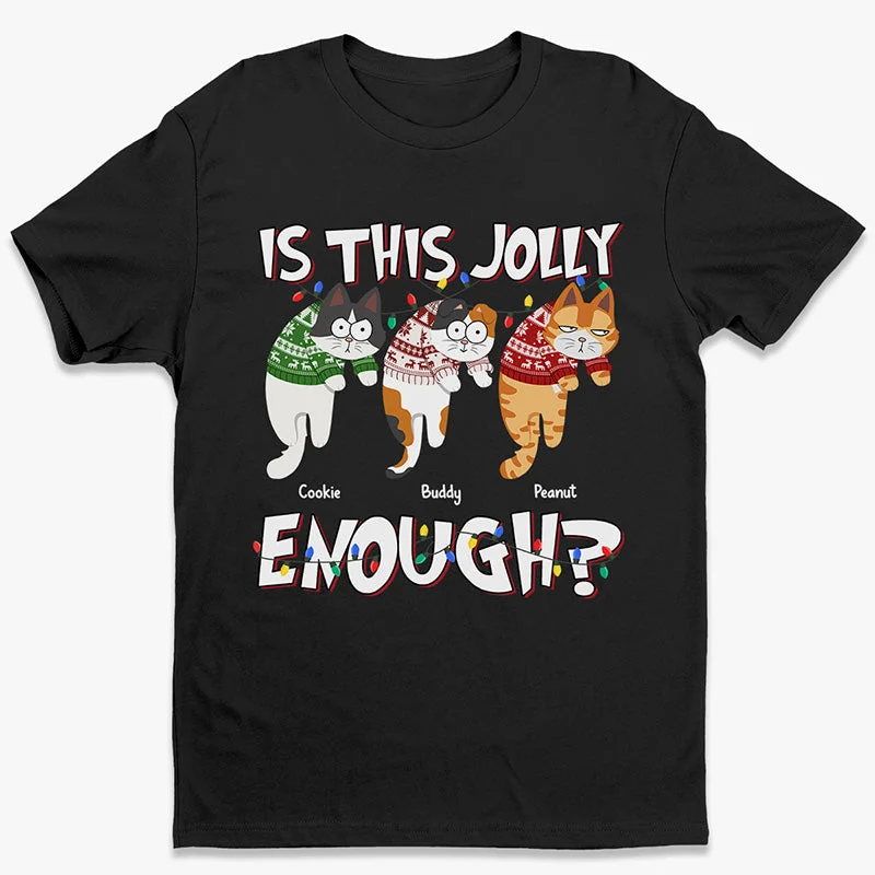 It's The Season To Be Jolly - Cat Personalized Custom Unisex T-shirt, Hoodie, Sweatshirt - Christmas Gift For Pet Owners, Pet Lovers