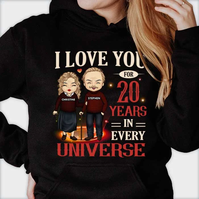 Love You In Every Universe - Personalized T-shirt, Hoodie - Gift For Couples, Husband Wife