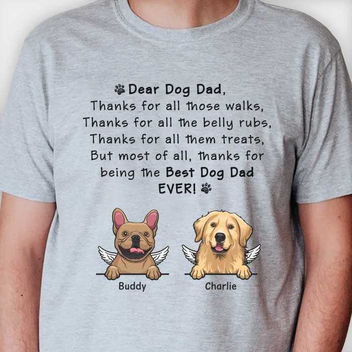 Thanks For Being The Best Dog Mom & Dog Dad - Gift For Dog Mom - Personalized Unisex T-shirt, Hoodie