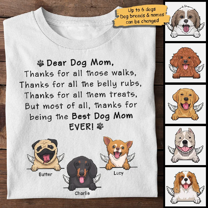 Thanks For Being The Best Dog Mom & Dog Dad - Gift For Dog Mom - Personalized Unisex T-shirt, Hoodie