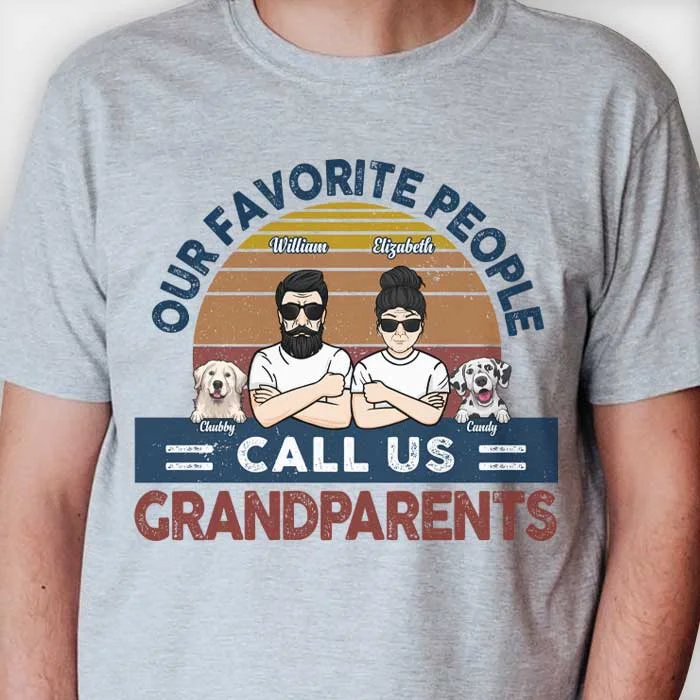 We're Called Grandparents - Personalized Unisex T-shirt, Hoodie - Gift For Couples, Husband Wife, Pet Lovers