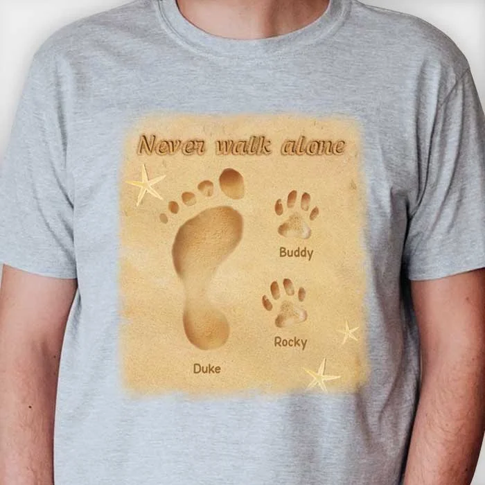 You Never Walk Alone - Personalized Unisex T-Shirt