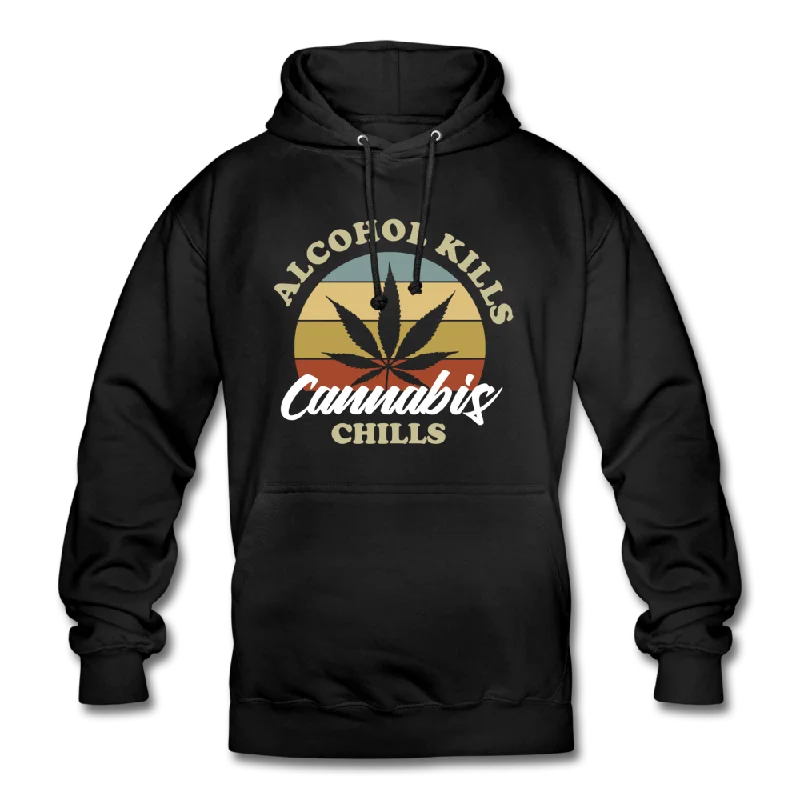 Alcohol Kills Cannabis Chills - Damen & Herren Weed Hoodie