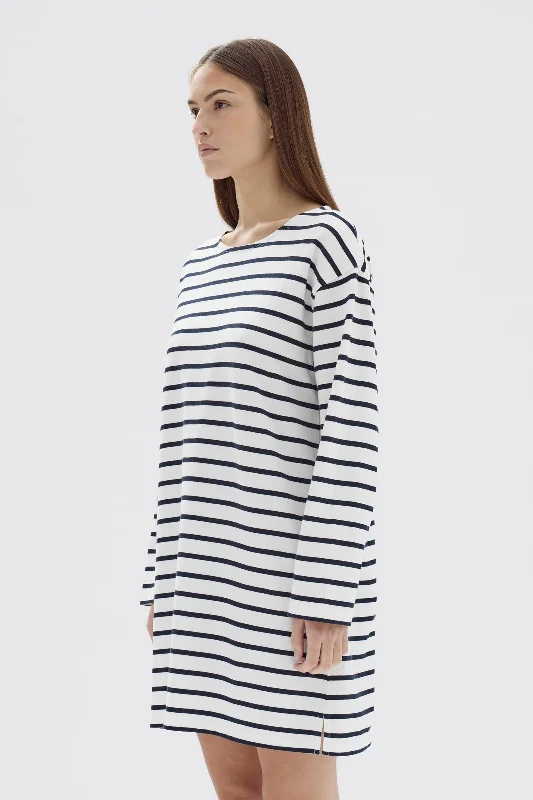 Bateau Long Sleeve Tee Dress