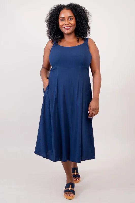 Shauna Dress - Indigo