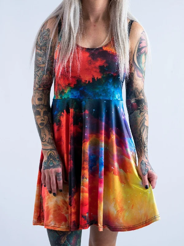 Galaxy Flowy Racerback Dress