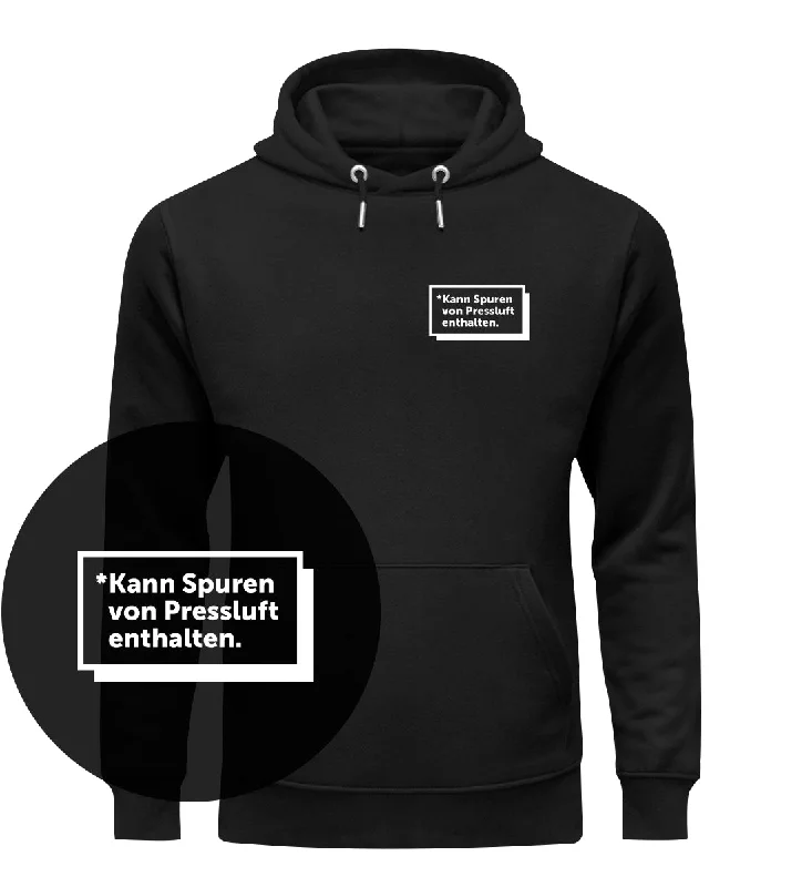 Kann Spuren von Pressluft enthalten - Bio Hoodie