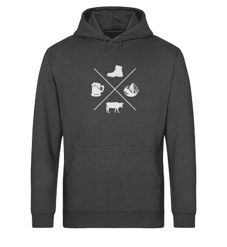 Kreuz Berge  - Unisex Organic Hoodie