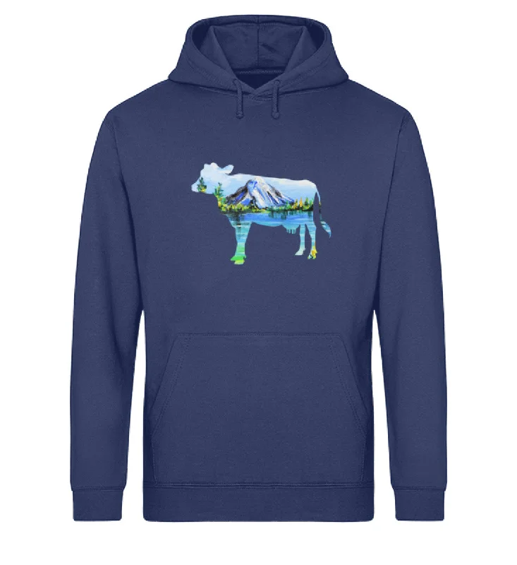 Kuh Zeichnung  - Unisex Organic Hoodie