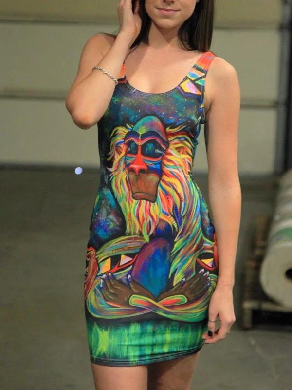 Meditating Rafiki Mini Dress