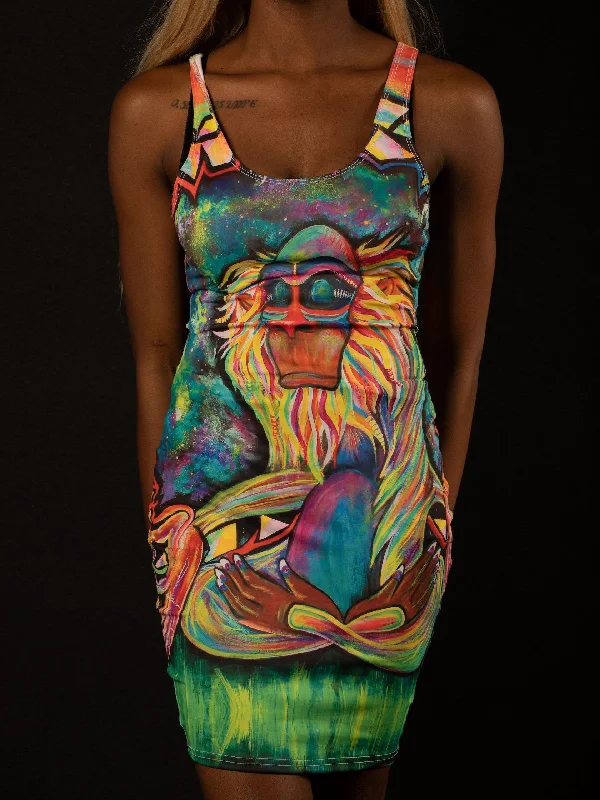 Meditating Rafiki Mini Dress