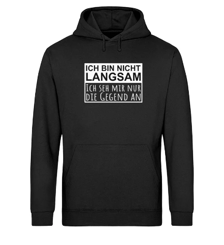 Nicht langsam Banner  - Unisex Organic Hoodie