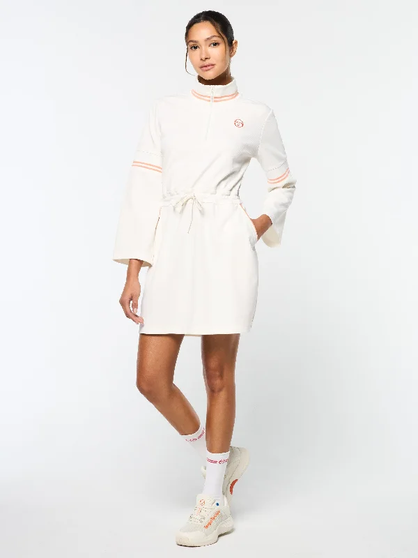 Pavia Twill Dress- Gardenia