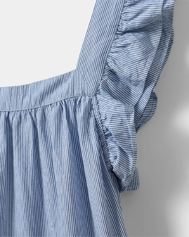 S241255-Dress-Light Blue striped