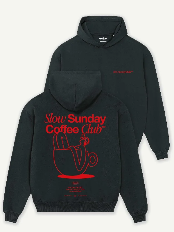 Slow Sunday Coffee Club Heavy Oversized Hoodie