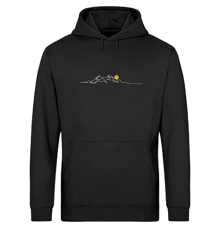 Sonnenuntergang Lineart  - Unisex Organic Hoodie