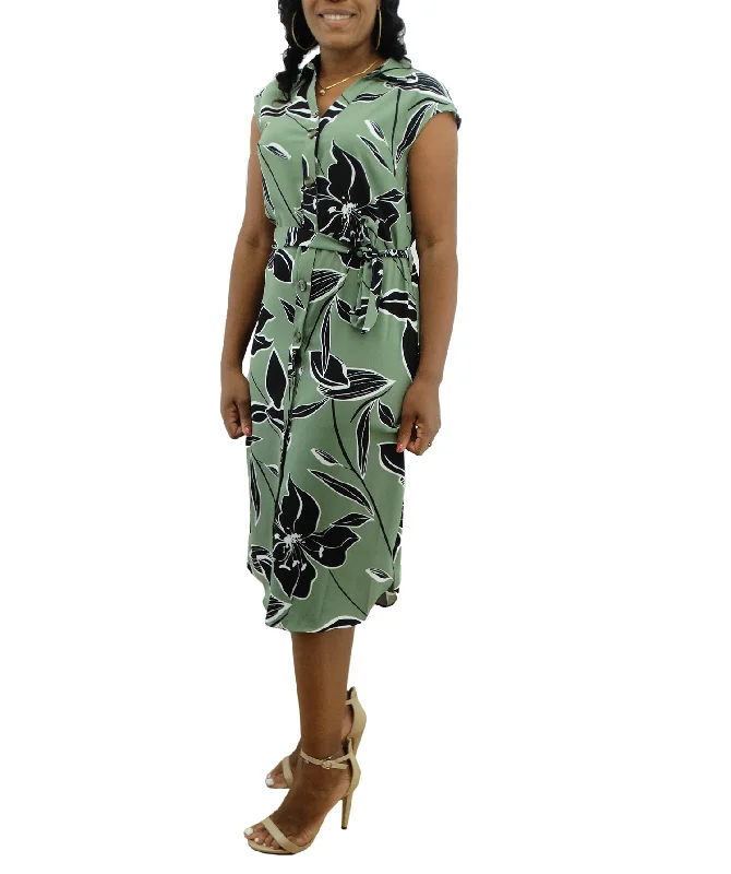 TW101, Jessica Rose - Women's S/less Floral Dress (8-18)