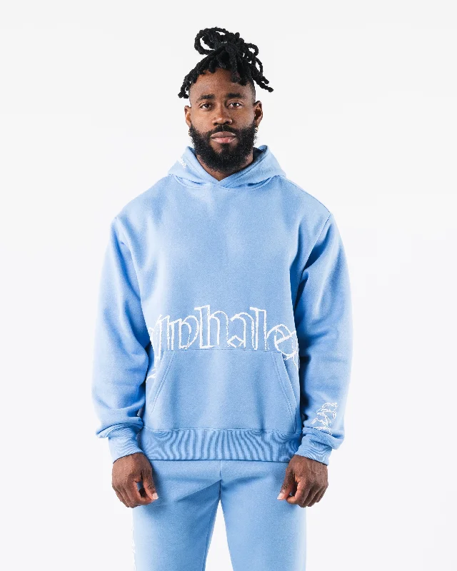 Script Hoodie - Blue