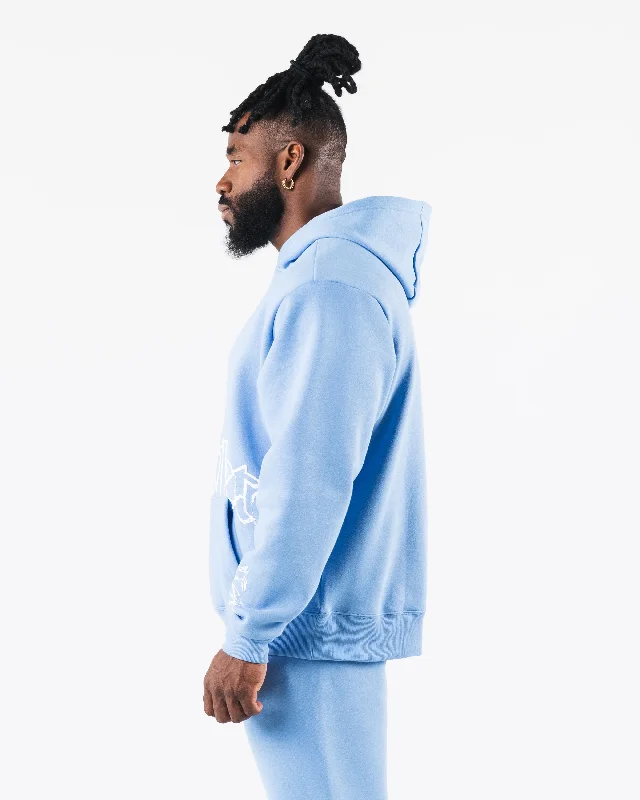 Script Hoodie - Blue