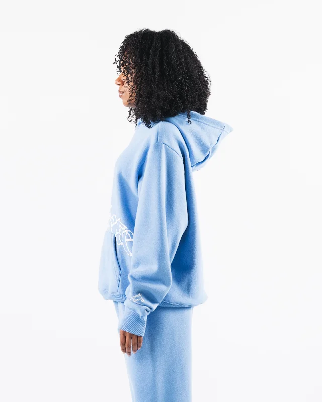 Script Hoodie - Blue