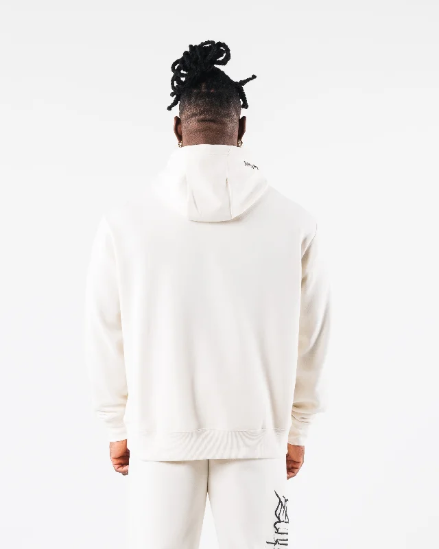 Script Hoodie - Ivory