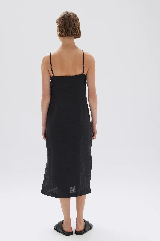 Vallory Linen Slip Dress