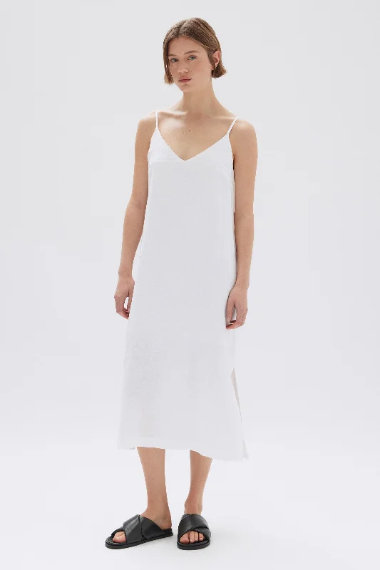 Vallory Linen Slip Dress