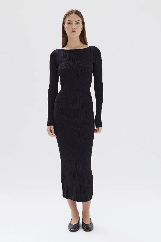 Vienna Long Sleeve Knit Dress