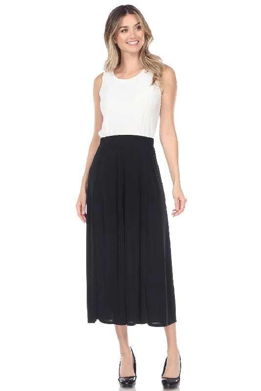 Women's Stretchy Flare Skirt-6002BN-ARS1