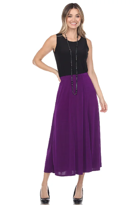 Women's Stretchy Flare Skirt-6002BN-ARS1