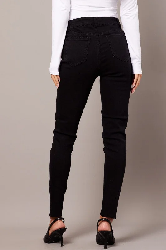 Black Skinny Jean High Rise