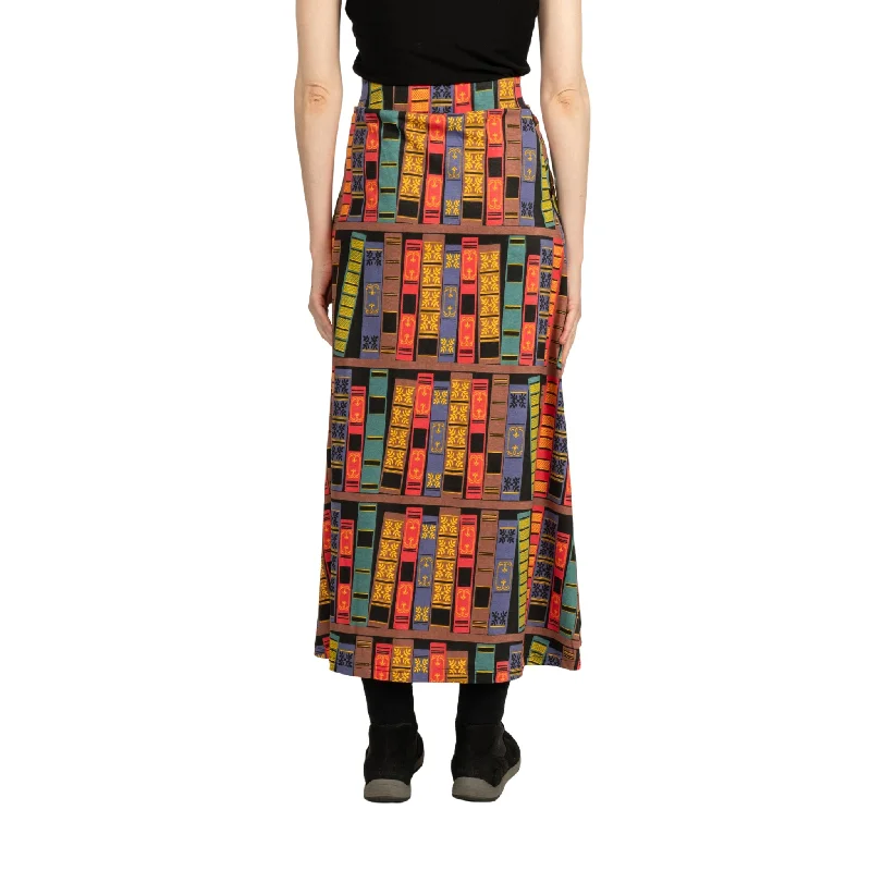 Book Spines Maxi Skirt