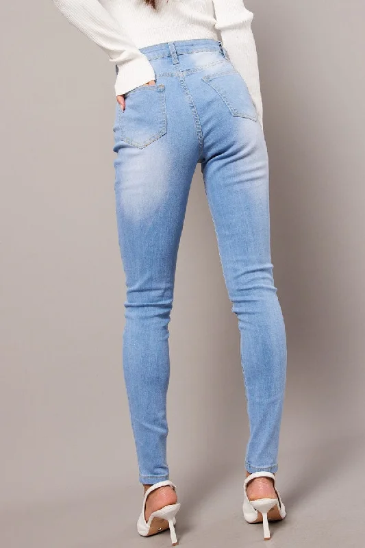 Denim Skinny Jean High Rise