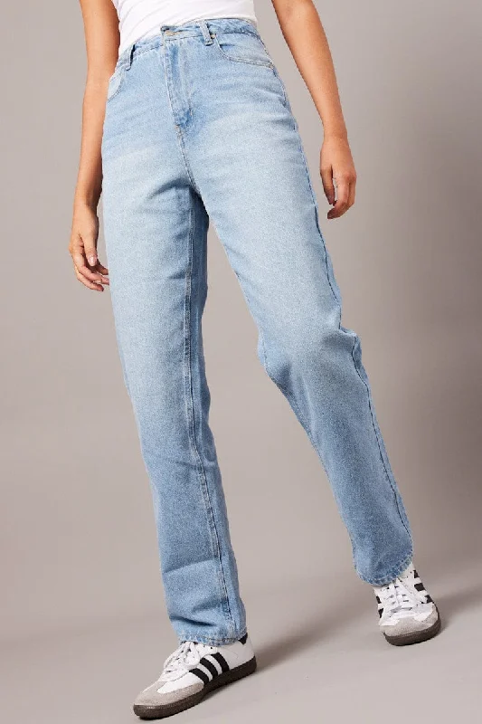 Denim Straight Jean High Rise