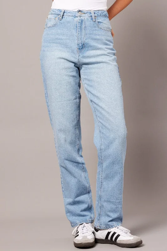 Denim Straight Jean High Rise