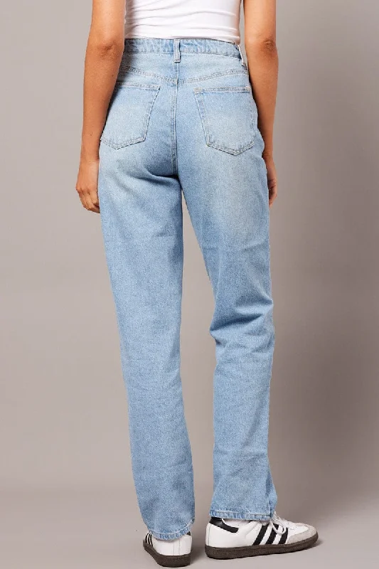 Denim Straight Jean High Rise