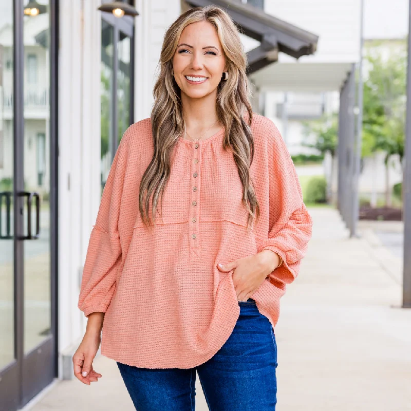 Eternal Embrace Top, Peach