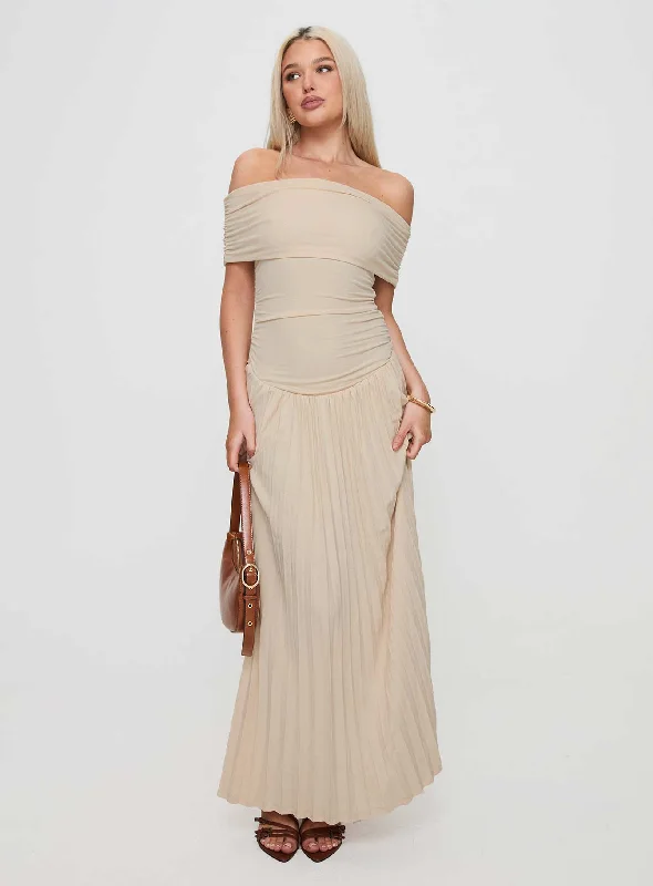 Field Of Dreams Maxi Dress Oatmeal