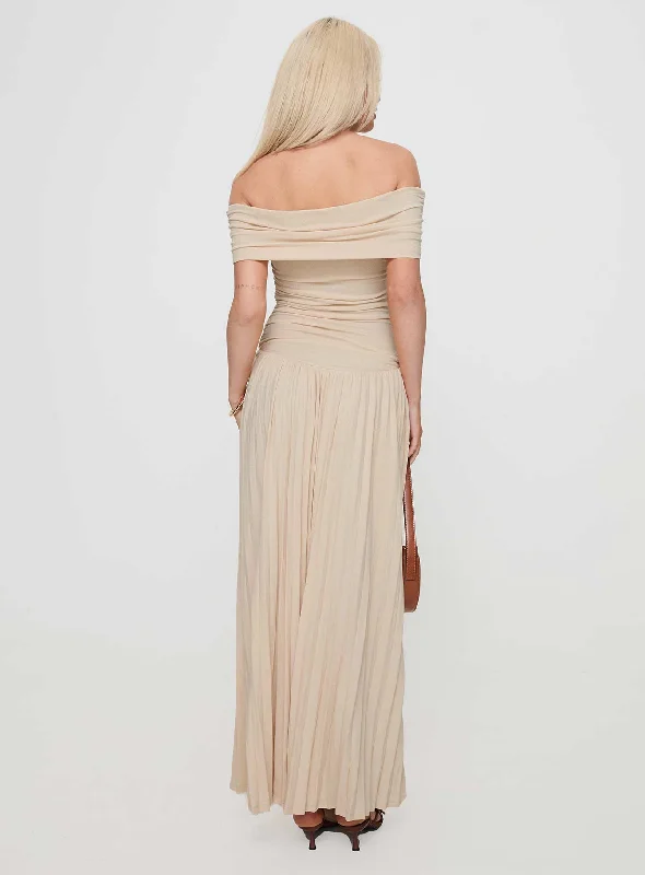 Field Of Dreams Maxi Dress Oatmeal