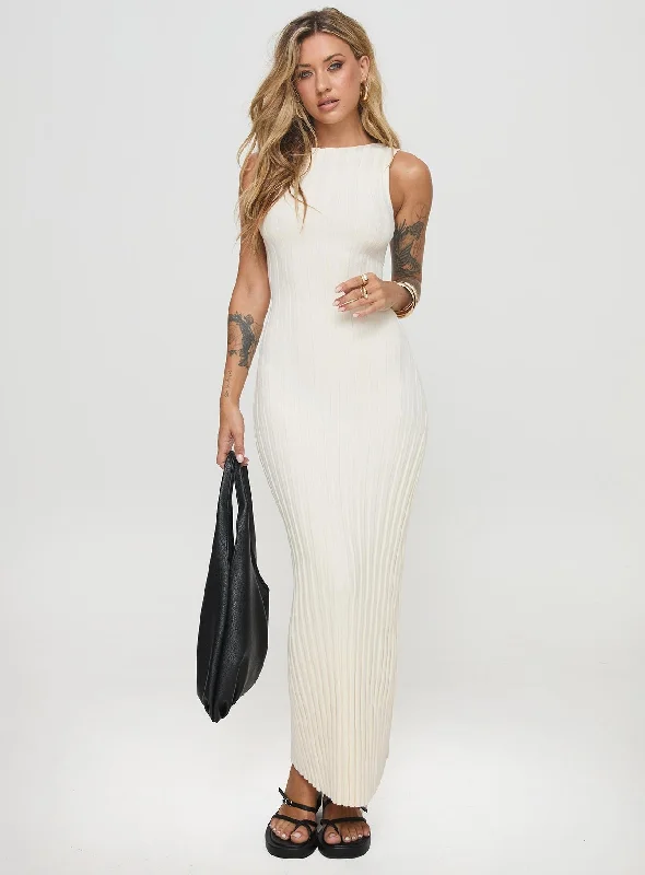 Harp Maxi Dress Cream