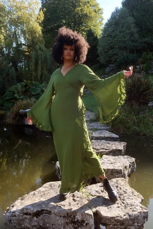 Khroma Venus Robe Dress in Pixie Green