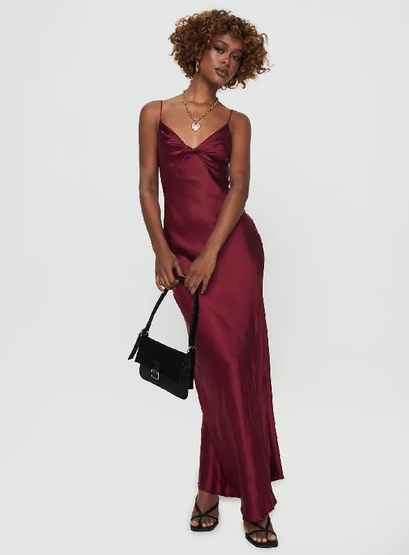 Marilyn Maxi Dress Wine