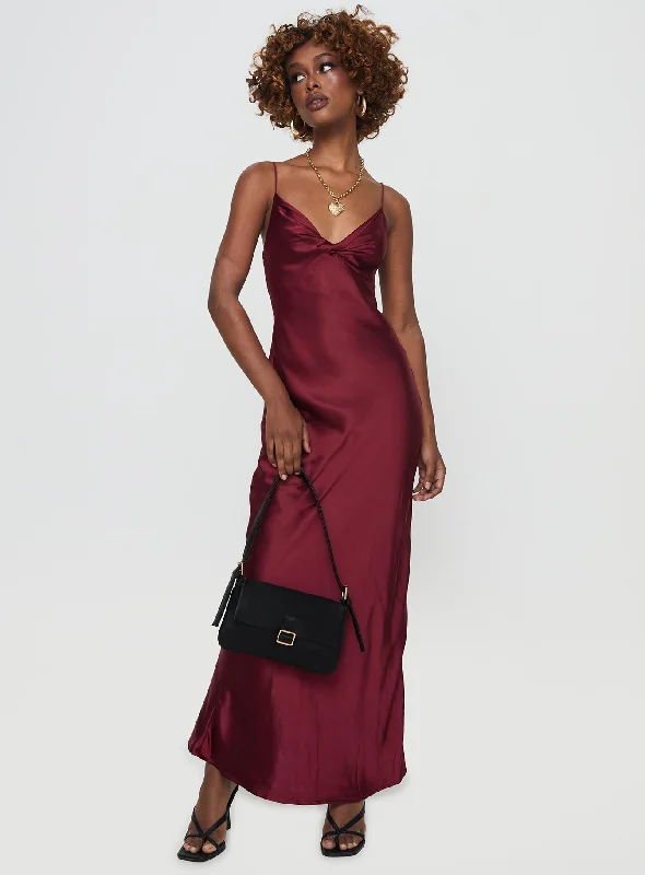 Marilyn Maxi Dress Wine