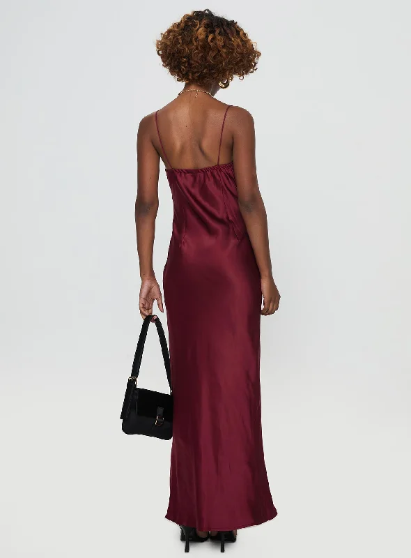 Marilyn Maxi Dress Wine